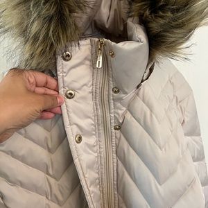 Warm fashionable winter jacket